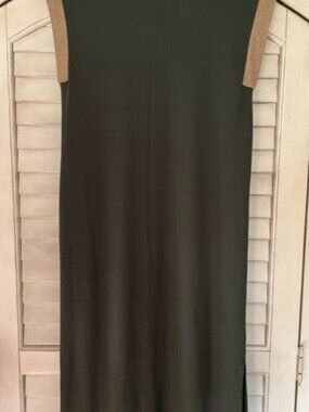 NEW COLLECTION Maxi Dress Made in Italy Army Green Sleeveless - One Size